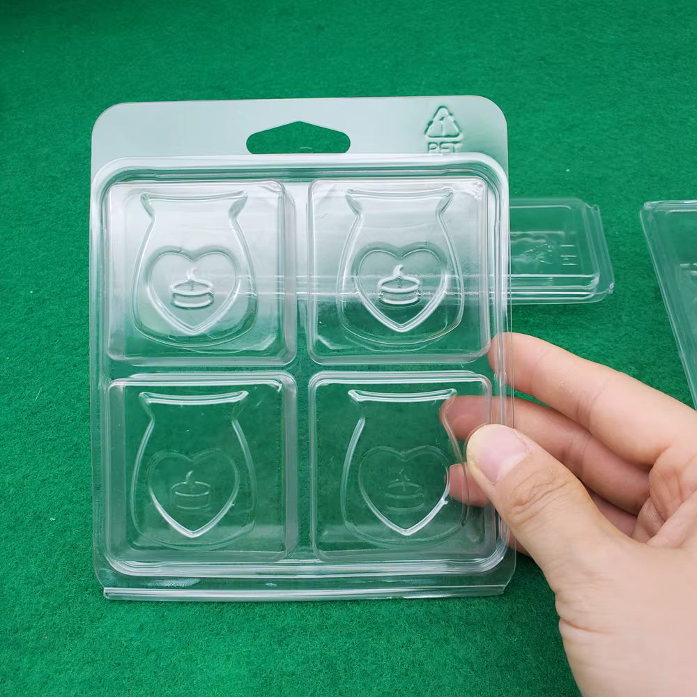 4 Cell Cavity Wax Burner Clamshell