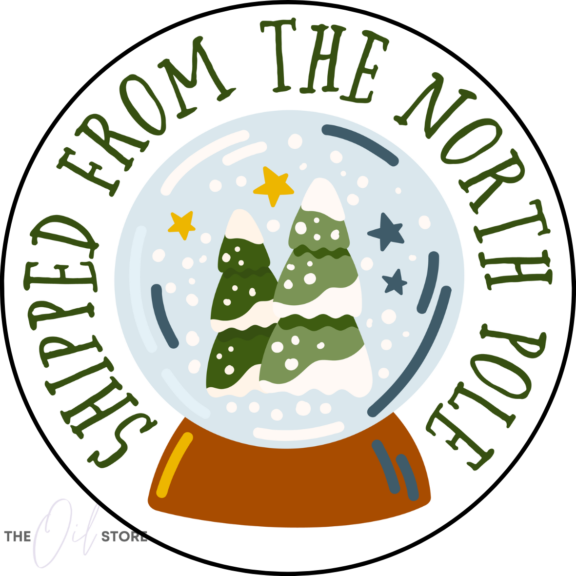 Shipped From The North Pole Stickers