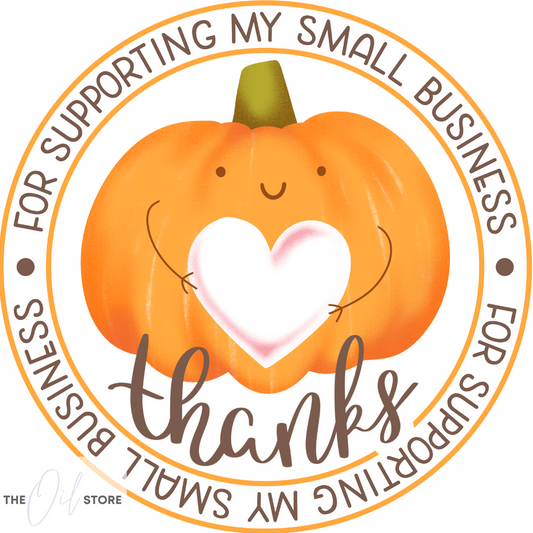 Thanks For Supporting My Small Business Pumpkin Stickers